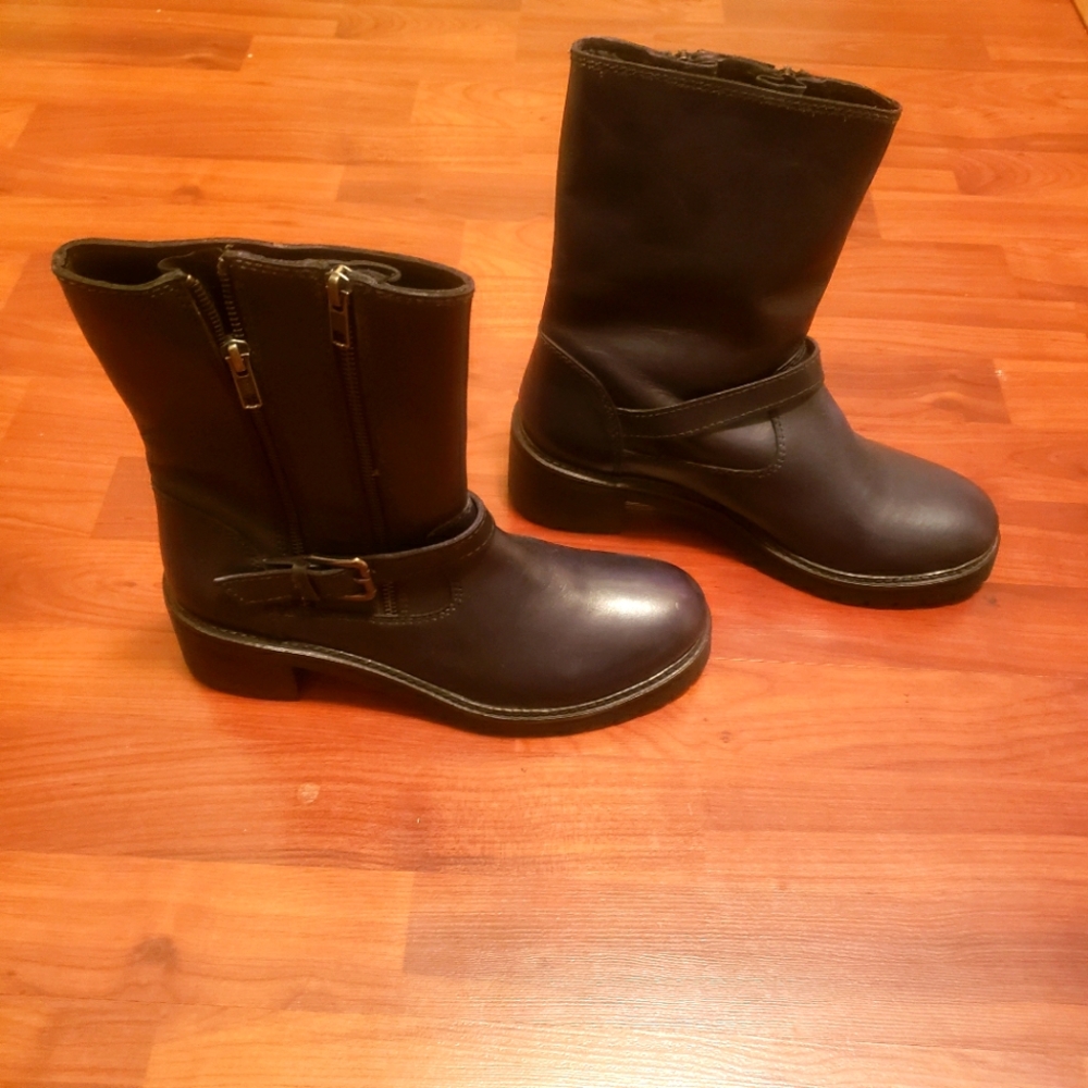 Vintage Foundry Co. Double Zip Moto Boot * Black * New * Size 10!